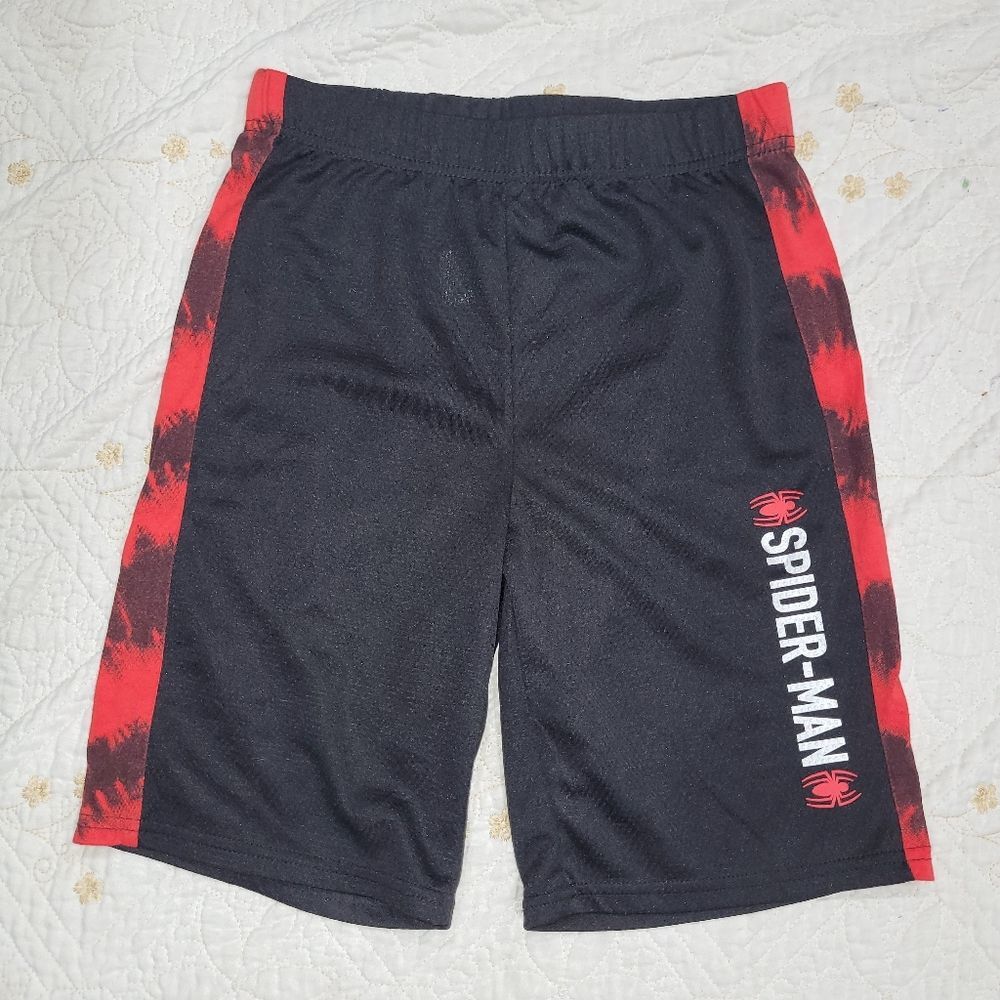 Marvel Spider-Man Size 10 Black Red Basketball Shorts